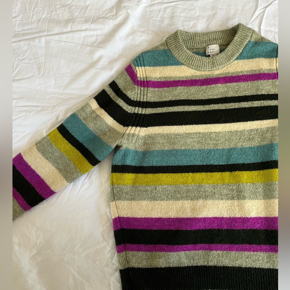 A new day striped colorful sweater